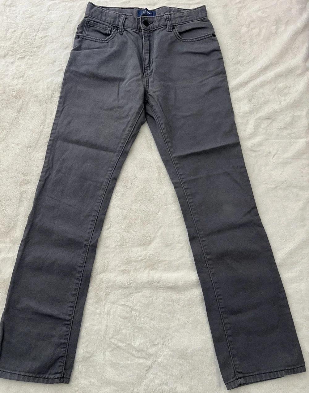 Old Navy Gray Skinny Jeans Youth Size 14 Regular Mid Rise Stretch Denim Pant
